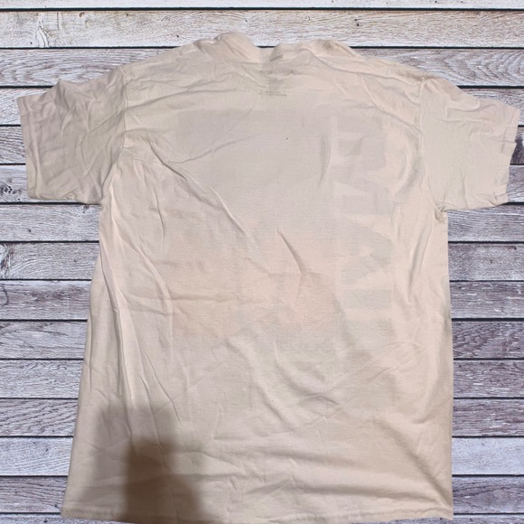 Fashion Nova Large Miami South Beach T-Shirt Mens Cream Excellent Graphic Tee - Picture 2 of 6